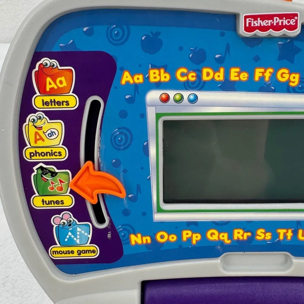 Vintage Fisher Price Fun 2 Learn Laptop 2006 Music Phonics Educational Toy WORKS